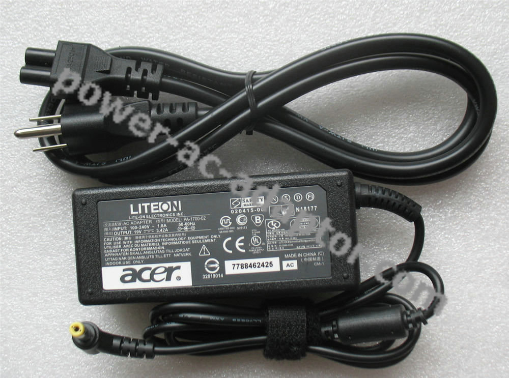 Genuine Acer TravelMate 8371-6457 AC Power Adapter Cord/Charger