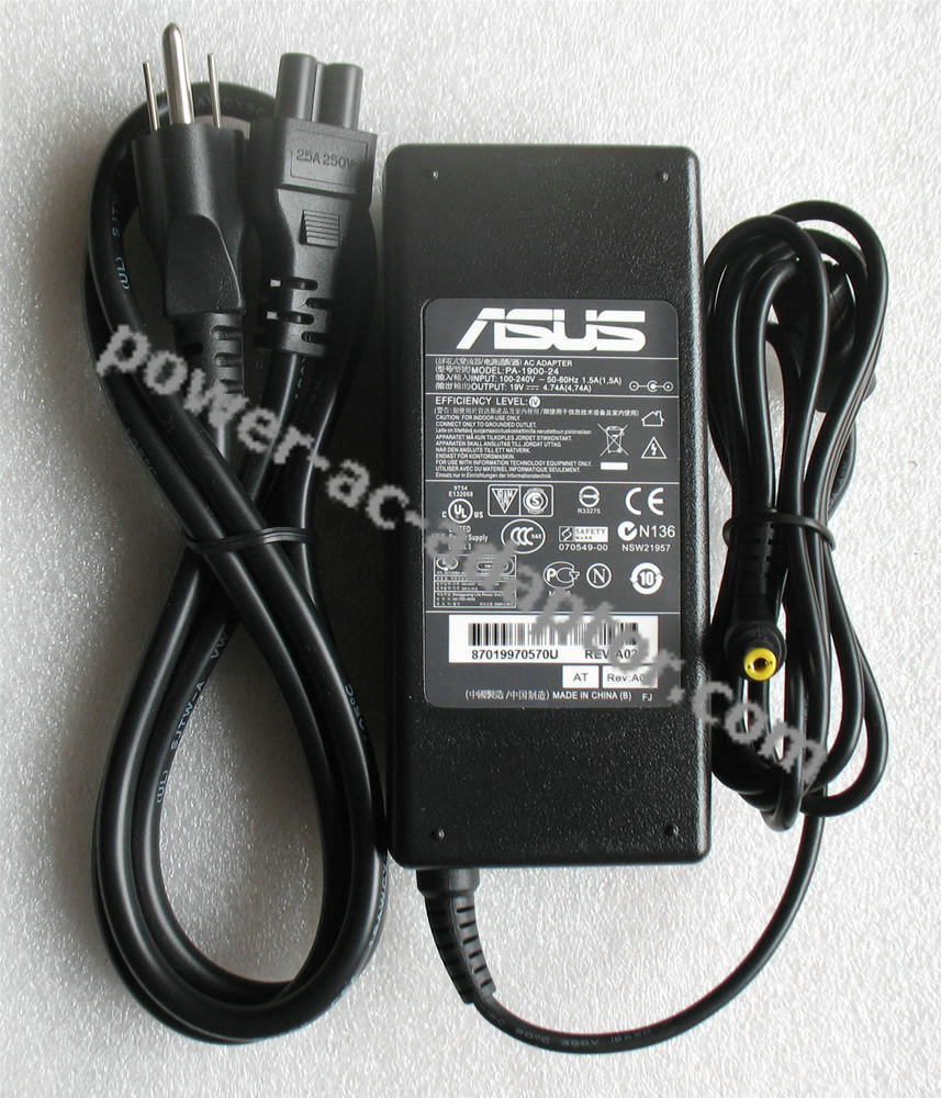 Adapter Power Cord for Asus A40JV/A42Jr/A52JT/K53TA Laptop