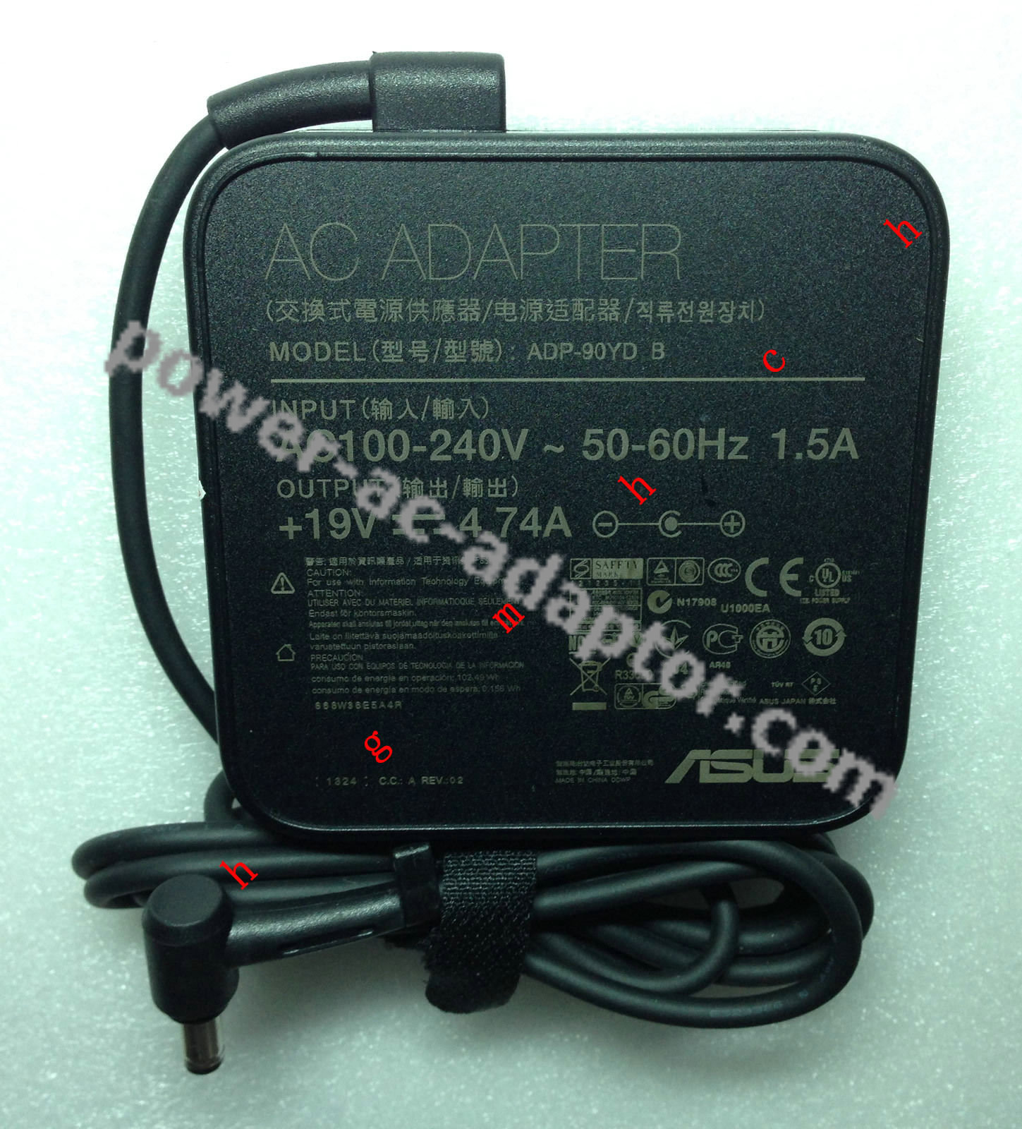 OEM ASUS ADP-90YD B,90W 19V 4.74A AC Power Adapter Charger