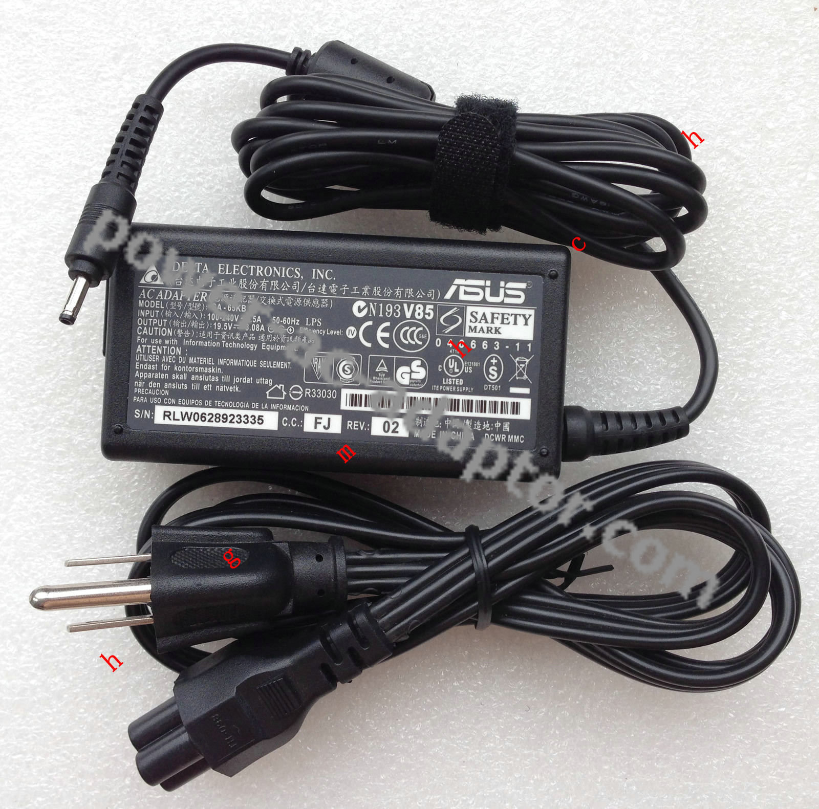ASUS Eee Slate B121-1A031F Tablet 60W 19.5V 3.08A AC Adapter
