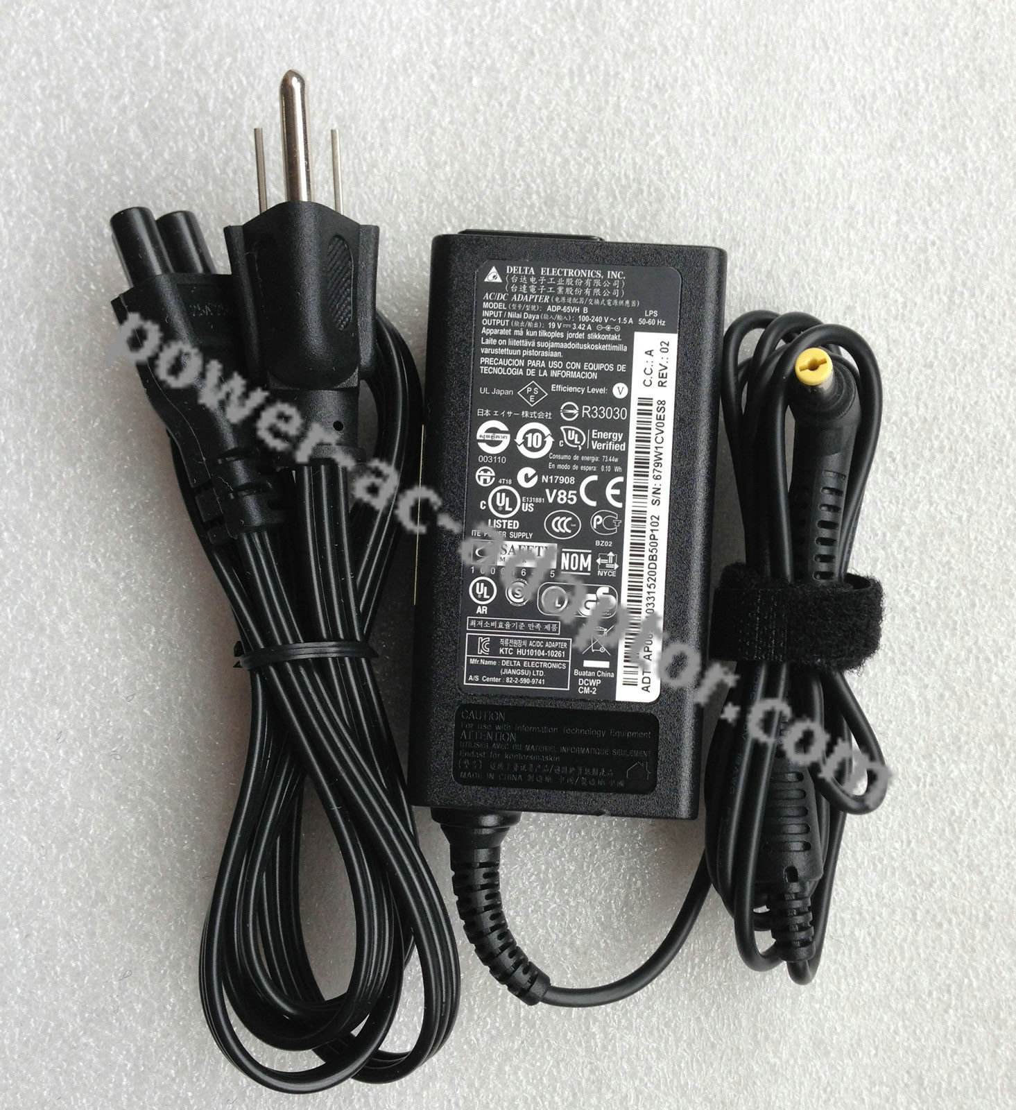 Acer TravelMate 8573T 8573TG B113-M B113-E 65W AC Adapter