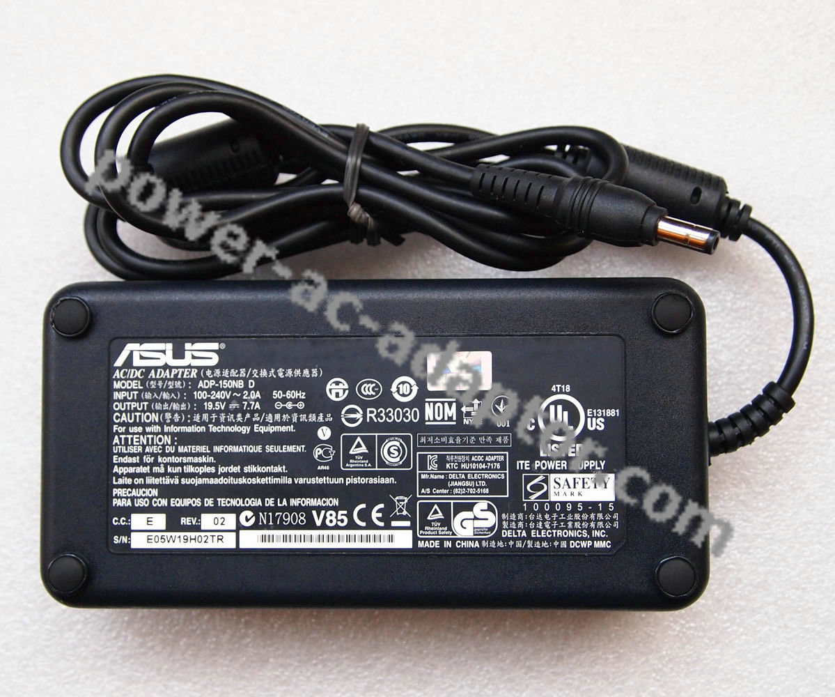 150W AC Adapter Charger Asus G53SX/i7-2630QM Gaming Laptop