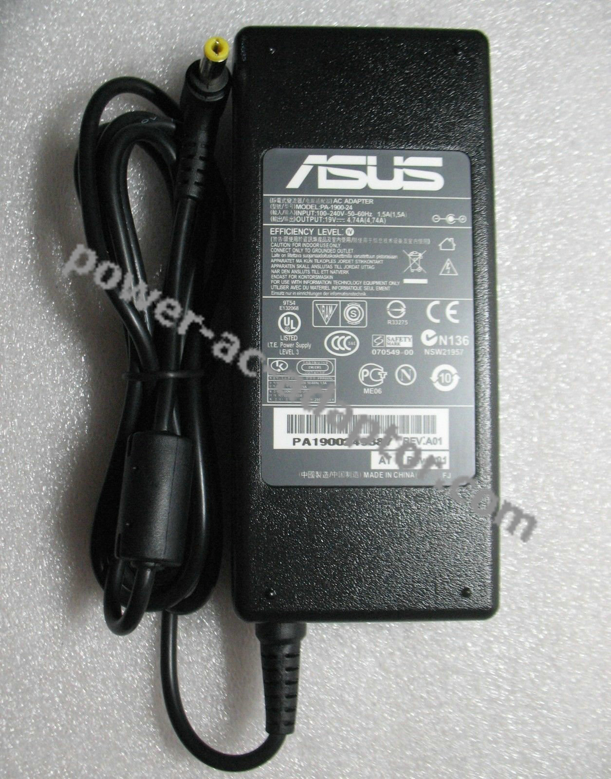 Asus K43F/K43J/K43S/K43SJ/K43SV/K43U/A53T/A53TA Adapter for
