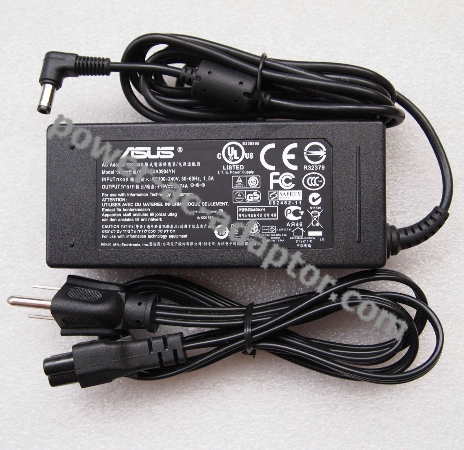 90W AC Adapter Power Cord for Asus K53JS/K53JT/K53S/K53SA Laptop