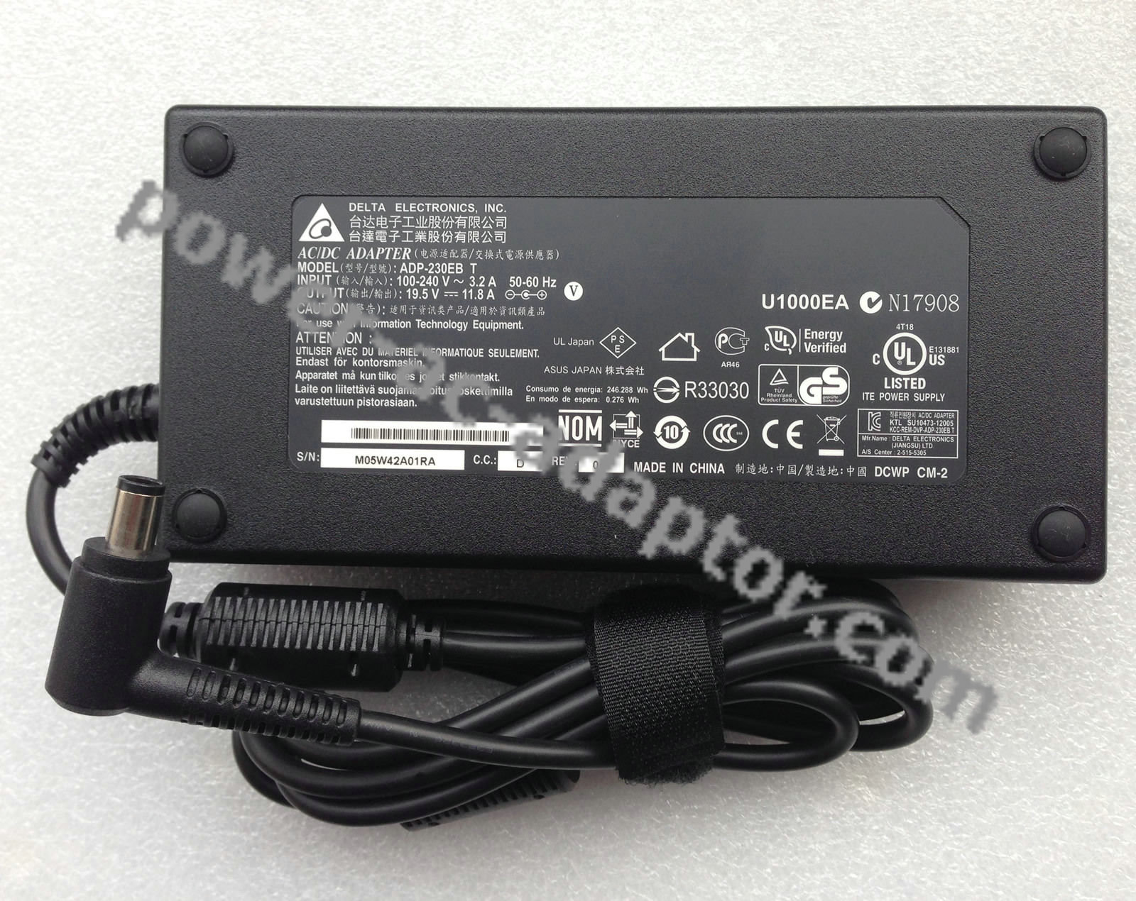 NEW 19.5V 11.8A 230W ASUS Delta ADP-230EB T NW230-01 AC Adapter