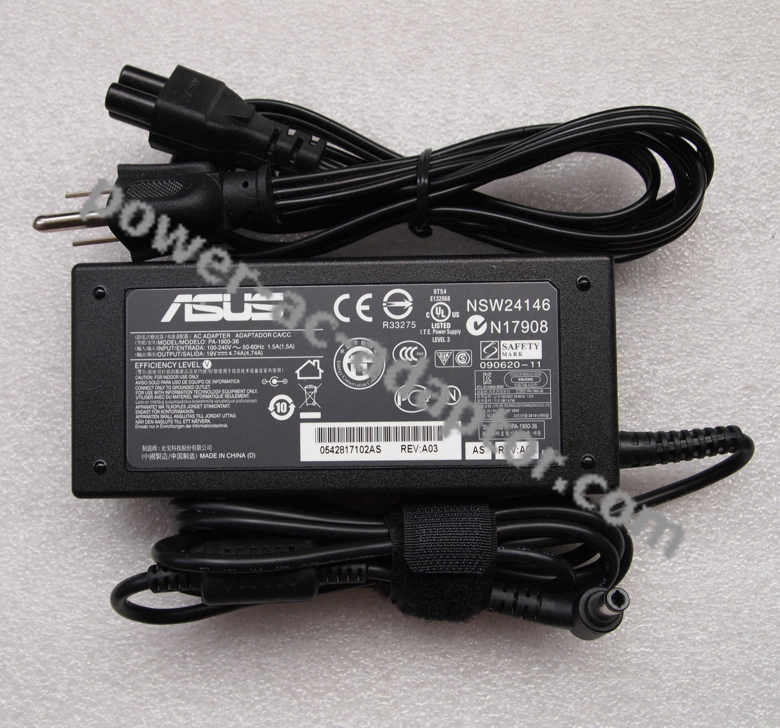 Asus P80 series Charger Power Supply 19V 4.74A