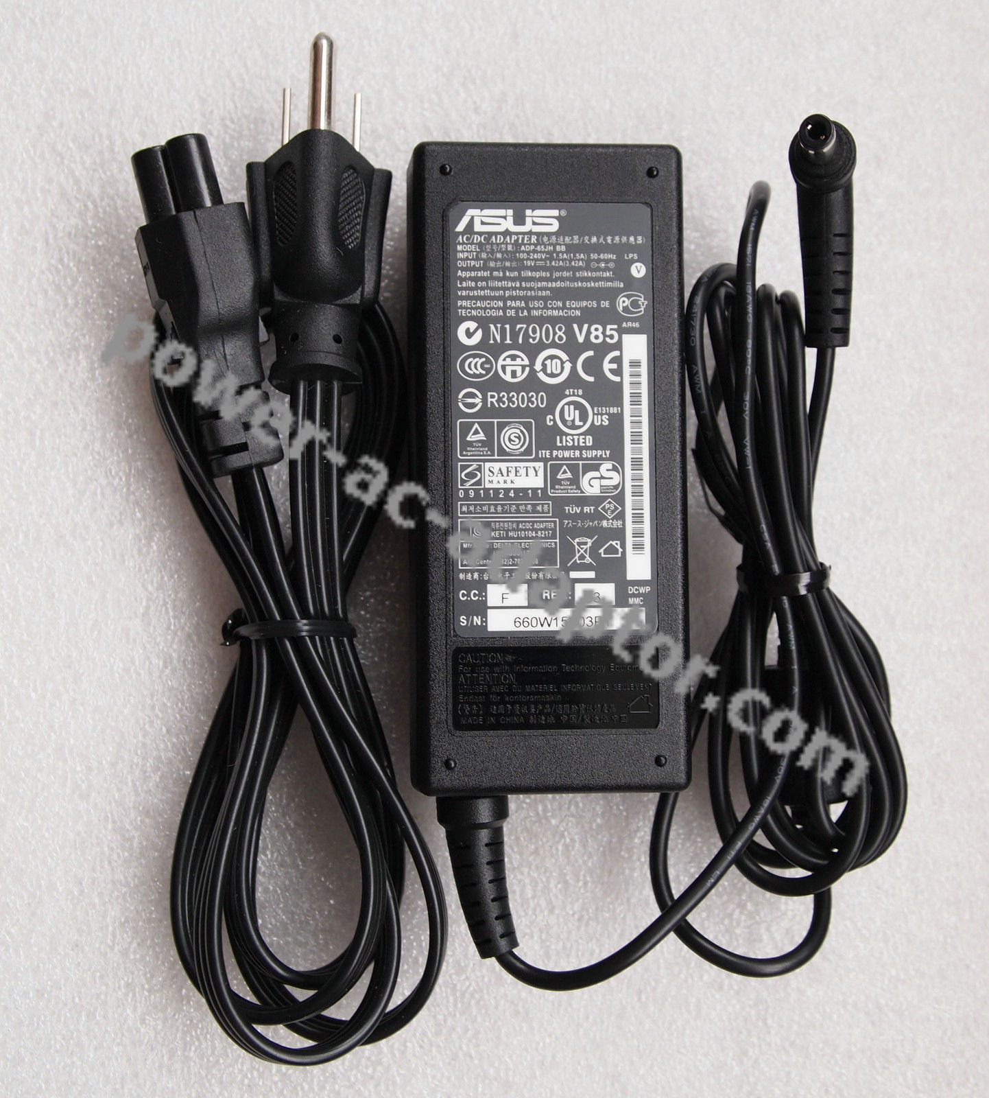 ASUS 65W AC Adapter for VivoBook S550CA-DS51T-NB Ultrabook