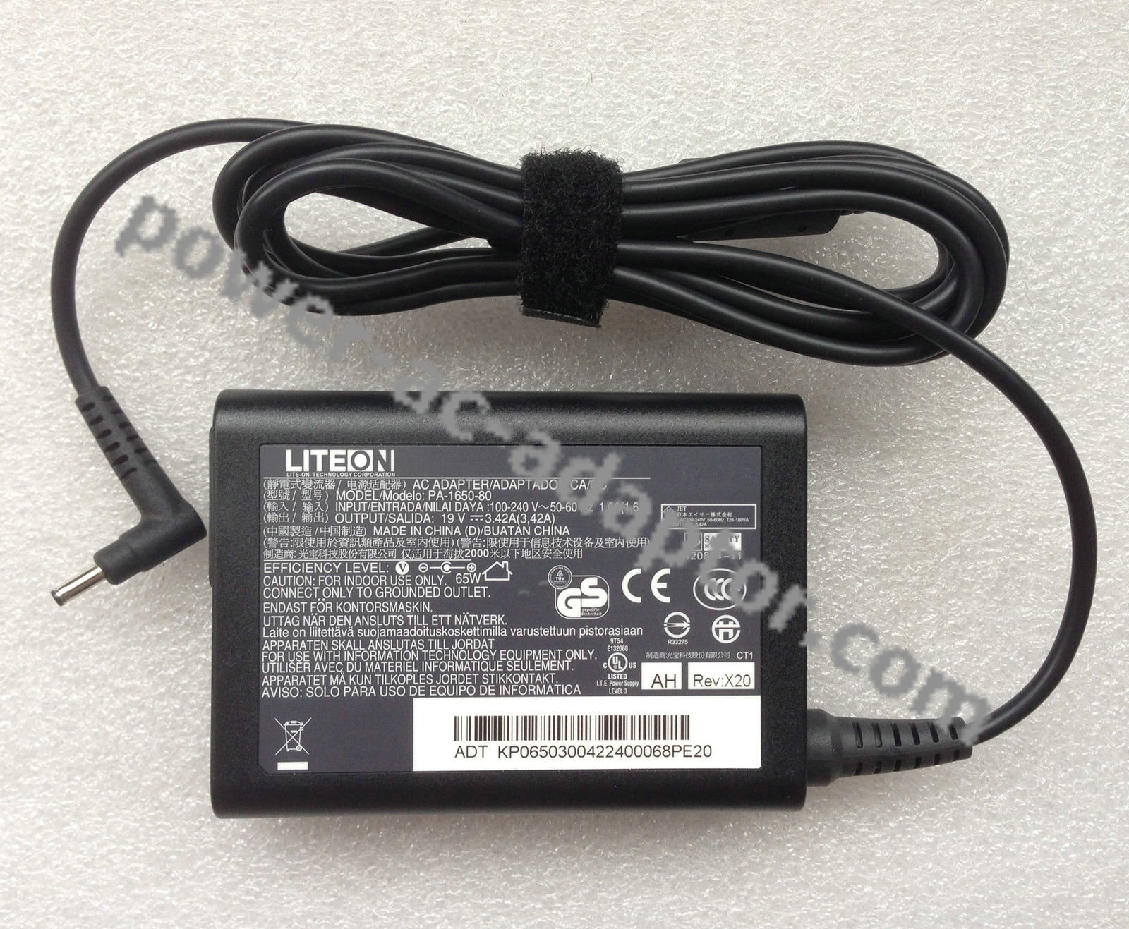 19V 3.42A 65W AC Adapter for Acer ICONIA W700-33214G06as