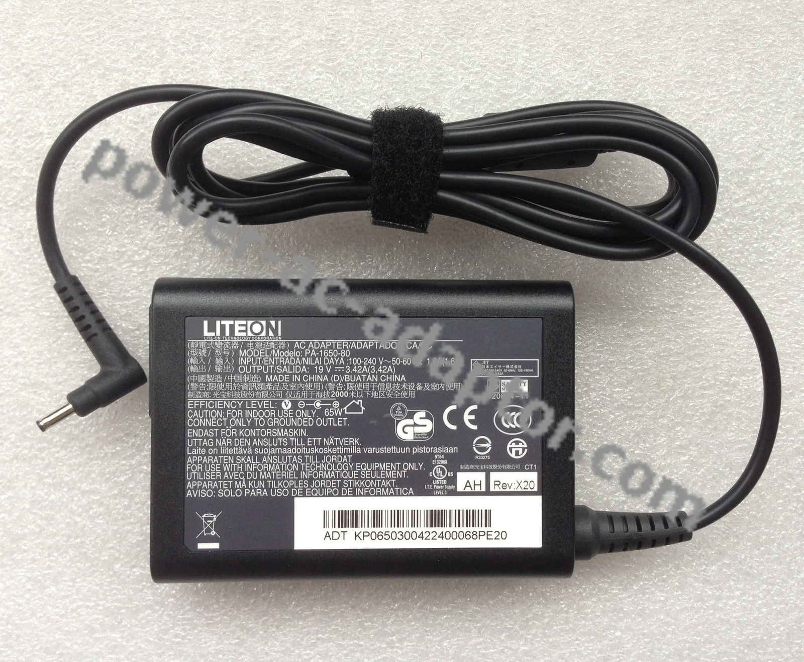 65W AC/DC Adapter for Acer ICONIA W700-6499/i5-3337U Tablet PC