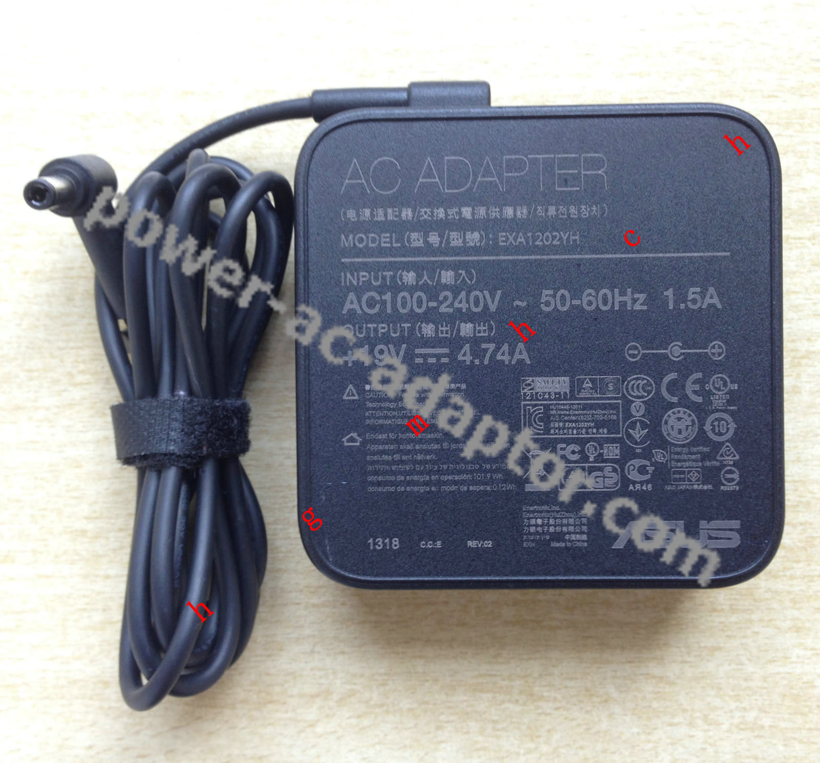 90W 19V 4.74A AC Adapter for ASUS X750JA-TY008H Notebook