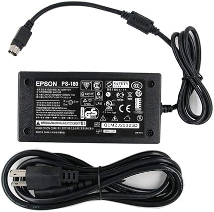 24V AC Adapter Replacement Fit for Epson PS-180 PS-170 PS-150 PSA242 C32C825343 M159A M159B M235A M129C TM-T88