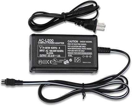 AC Power Adapter Charger Compatible Sony HDR CX230 HDR-CX220 HDR-CX190 HDR-CX160 HDR-CX155 HDR-CX150 HDR-CX130