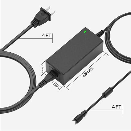 12V AC Adapter Power Cord for PAXCESS Rugged330 Portable Station | Rugged 330 Capacity 330W, Power Supply Char