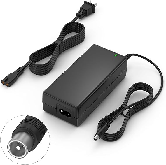 42V 2A Electric Scooter Charger (Round RCA Connector Charger) Compatible with Segway Ninebot Scooter, Lime, Li