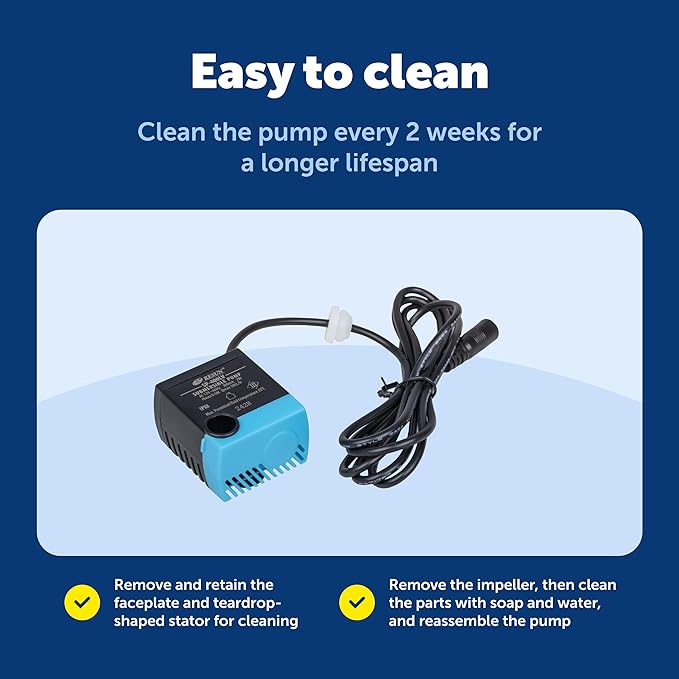 PetSafe Drinkwell Replacement Pump - Reliable OEM Replacement - Drinkwell Pump Accessory - Includes Power Adap