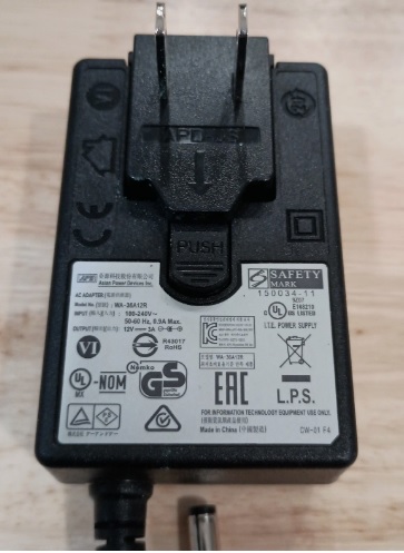 Original APD WA-36A12R Wall Plug-In AC Adapter WA-36A12 12V 3A Power Charger Compatible Brand Universal Conne