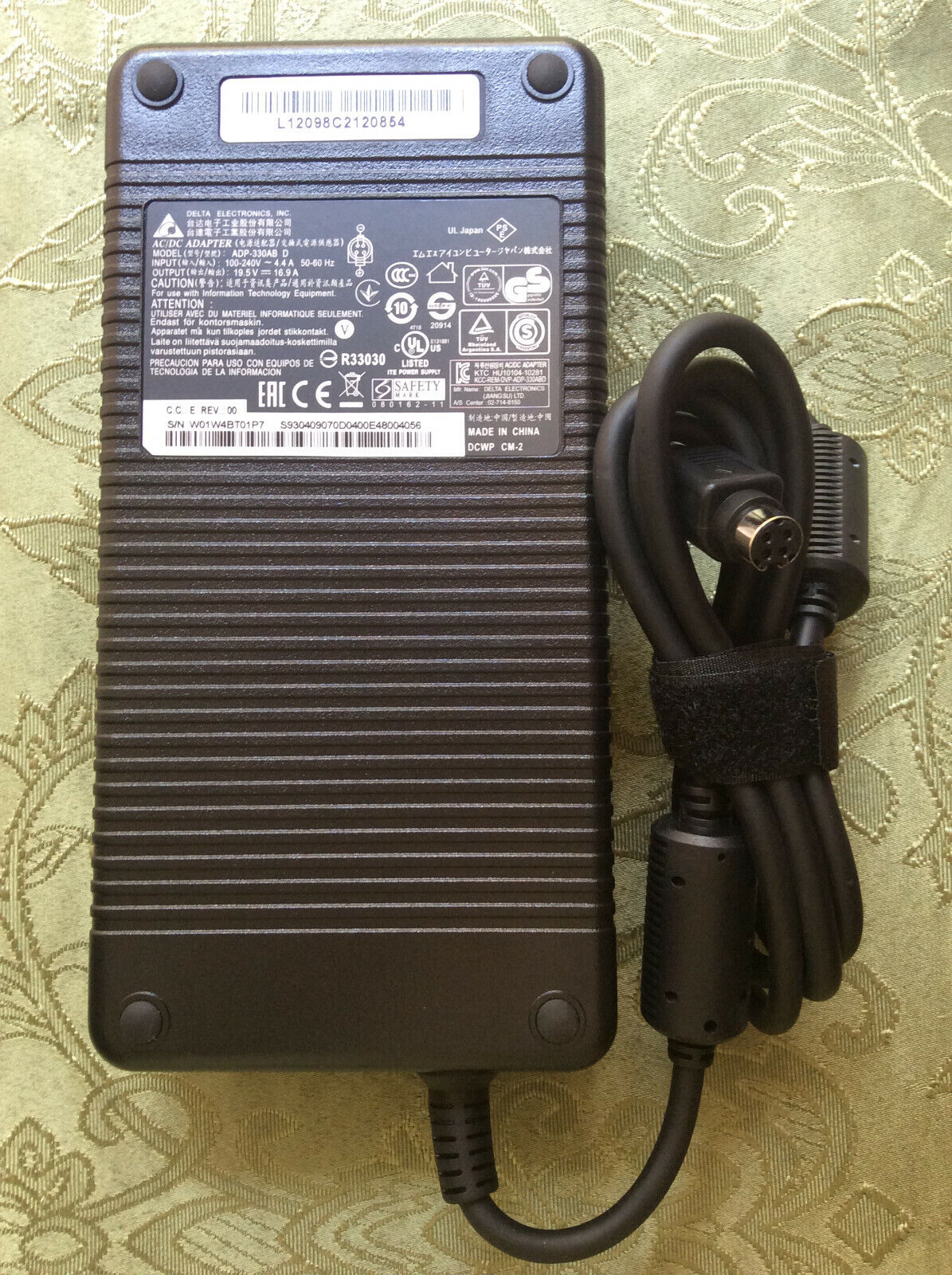 OEM MSI Trident 3 GT75VR GT83 GT83VR WT75 Laptop 330W Delta Power Adapter 4 hole Compatible Brand: For MSI