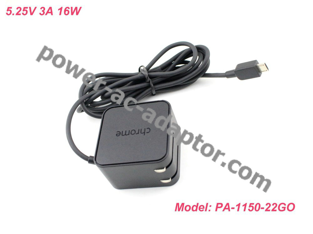 NEW Original Chrome PA-1150-22GO 5.25V 3A Power AC Adapter