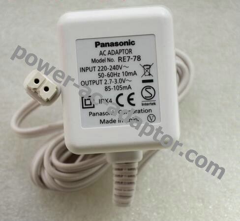 NEW Panasonic RE7-78 ES-RT25 ES-RW35 AC Adapter White