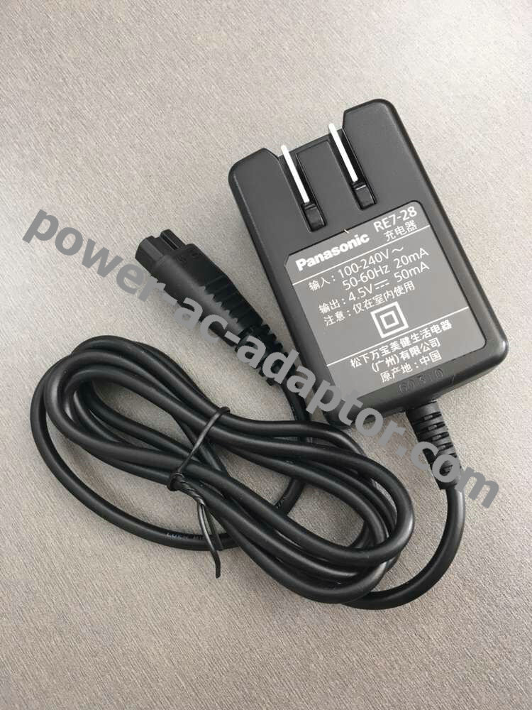 Original 4.5V 500MA Panasonic RE7-28 ES5821 ES5821K AC Adapter