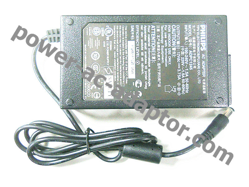 Original 12V 3.75A Philips 274E5Q 224E5Q LCD AC power Adapter