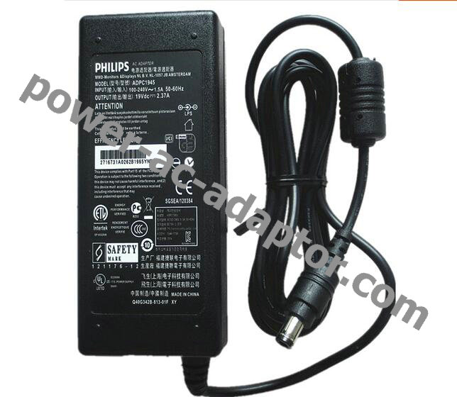 12V 3.75A Philips 224E5Q 234E5Q ADPC1945EX AC power Adapter