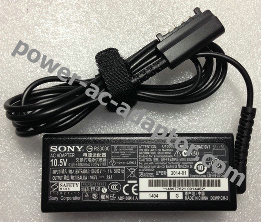 10.5V 2.9A Sony SGP-T111DE/S SGPT111DE AC Adapter Power 4 Pin