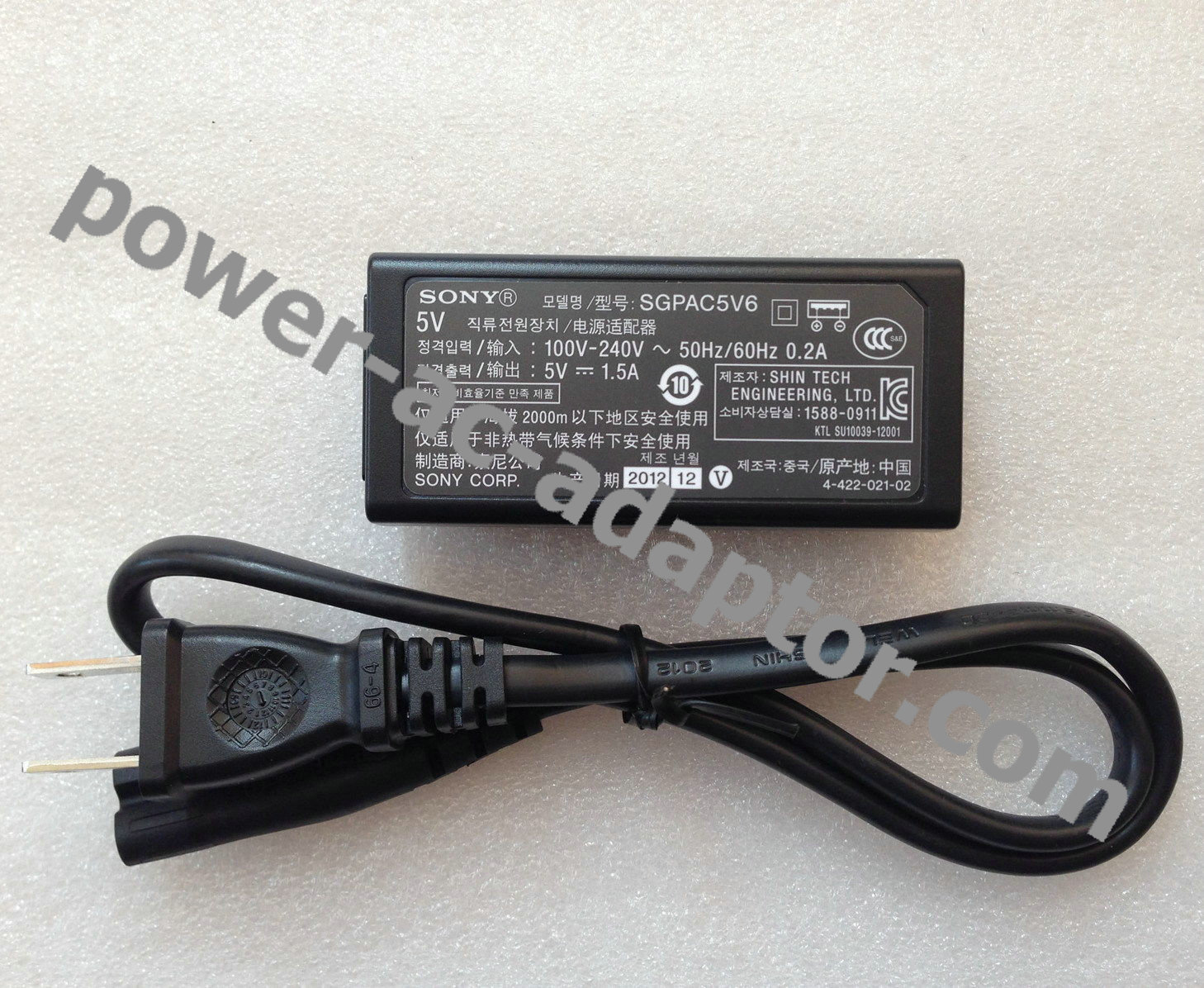 original 5V 1.5A 7.5W Sony SGPAC5V6 SGPT121US/S AC Power Adapter