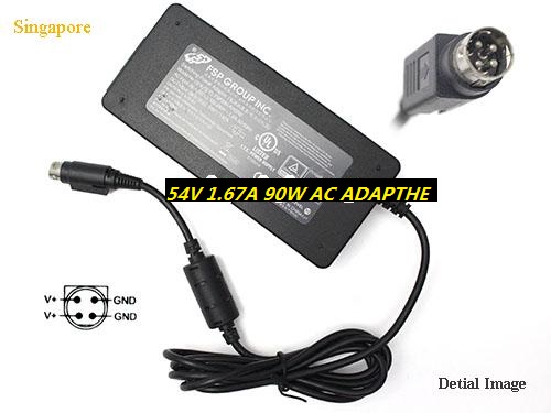 *Brand NEW* FSP090-AWBN2 FSP 54V 1.67A 90W-4PIN AC ADAPTHE POWER Supply