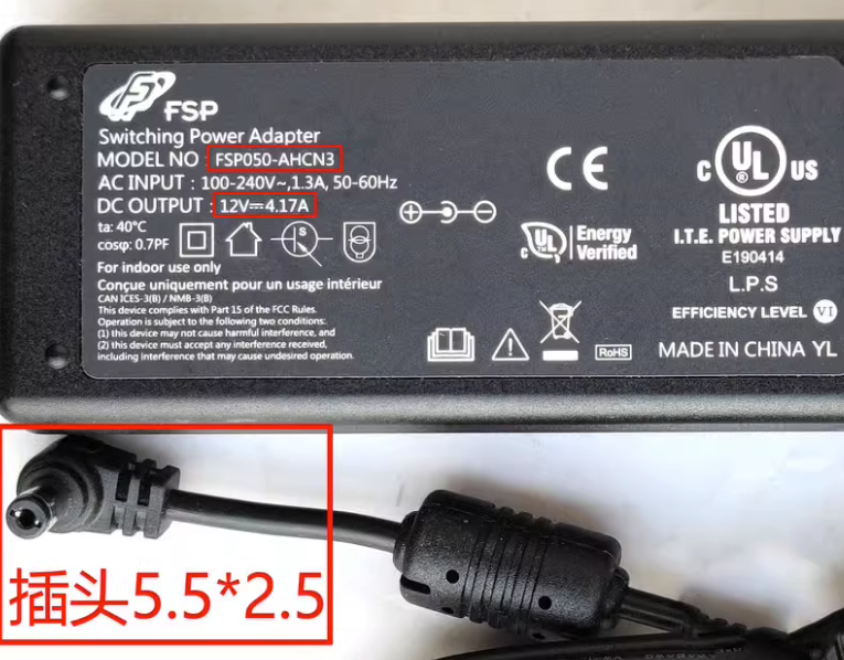*Brand NEW* FSP050-AHCN3 FSP DC 12V 4.17A (50W) AC DC ADAPTHE LED POWER Supply