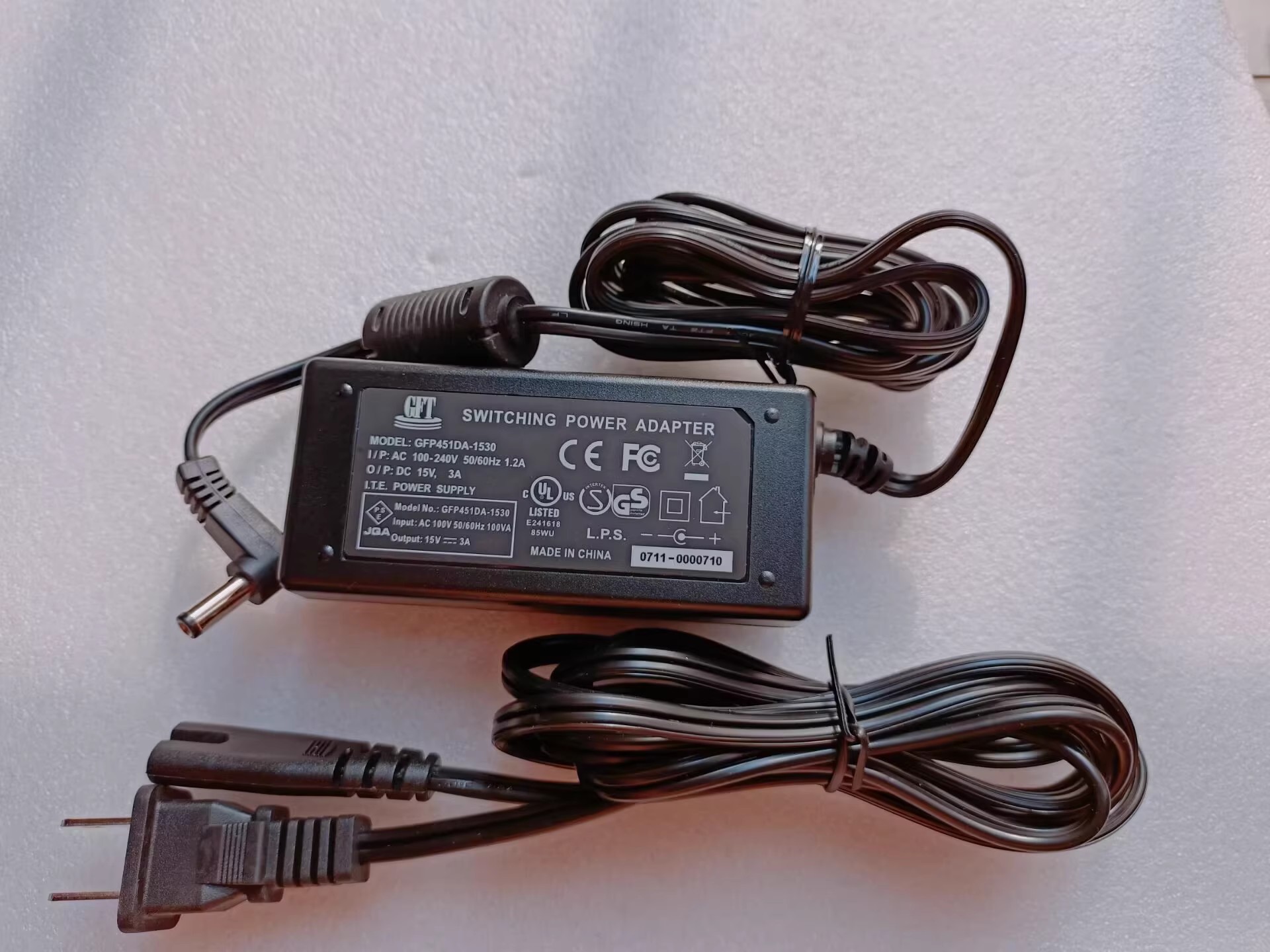 *Brand NEW* 15V 3A AC DC ADAPTHE GFT GFP451DA-1530 ZHIJIA JX-120 126 128 130 156 161 POWER Supply