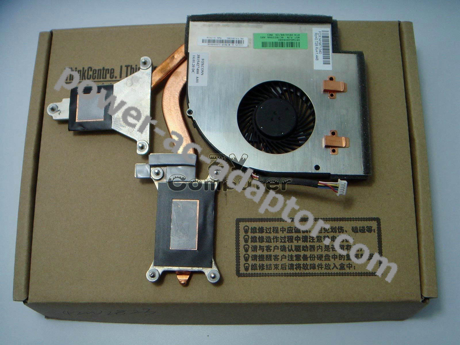 IBM Lenovo Thinkpad T540P 04X3801 04X1900 0C78229 heatsink fan