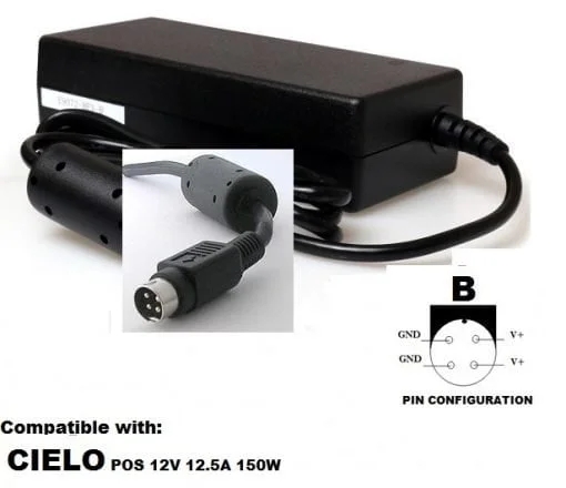 *Brand NEW* Cielo POS PP-9635 AERPOS AP-3615 PX150 EPOS 12V 12.5A AC DC ADAPTHE POWER Supply