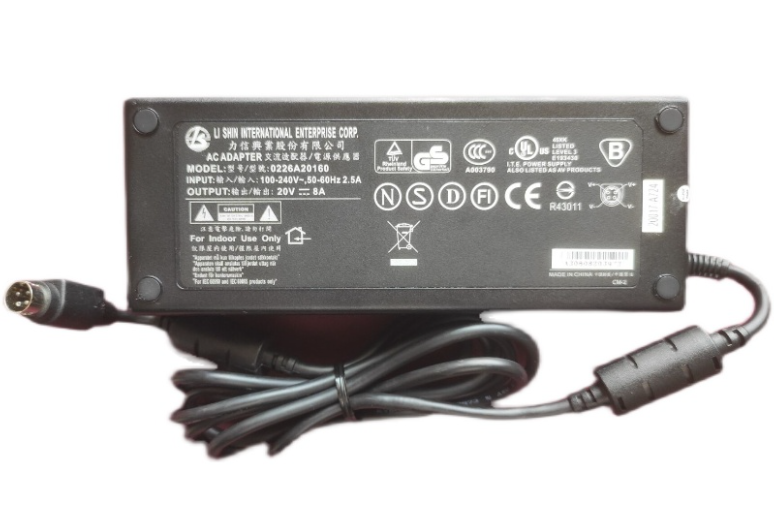 *Brand NEW* LI SHIN 20V 8A 160W AC DC ADAPTHE 0226A20160 4pin POWER Supply