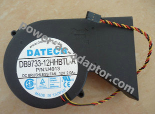 Dell OptiPlex 2400 Desktop PC Fan U4913 0U4913 DB9733-12HHBTL-A
