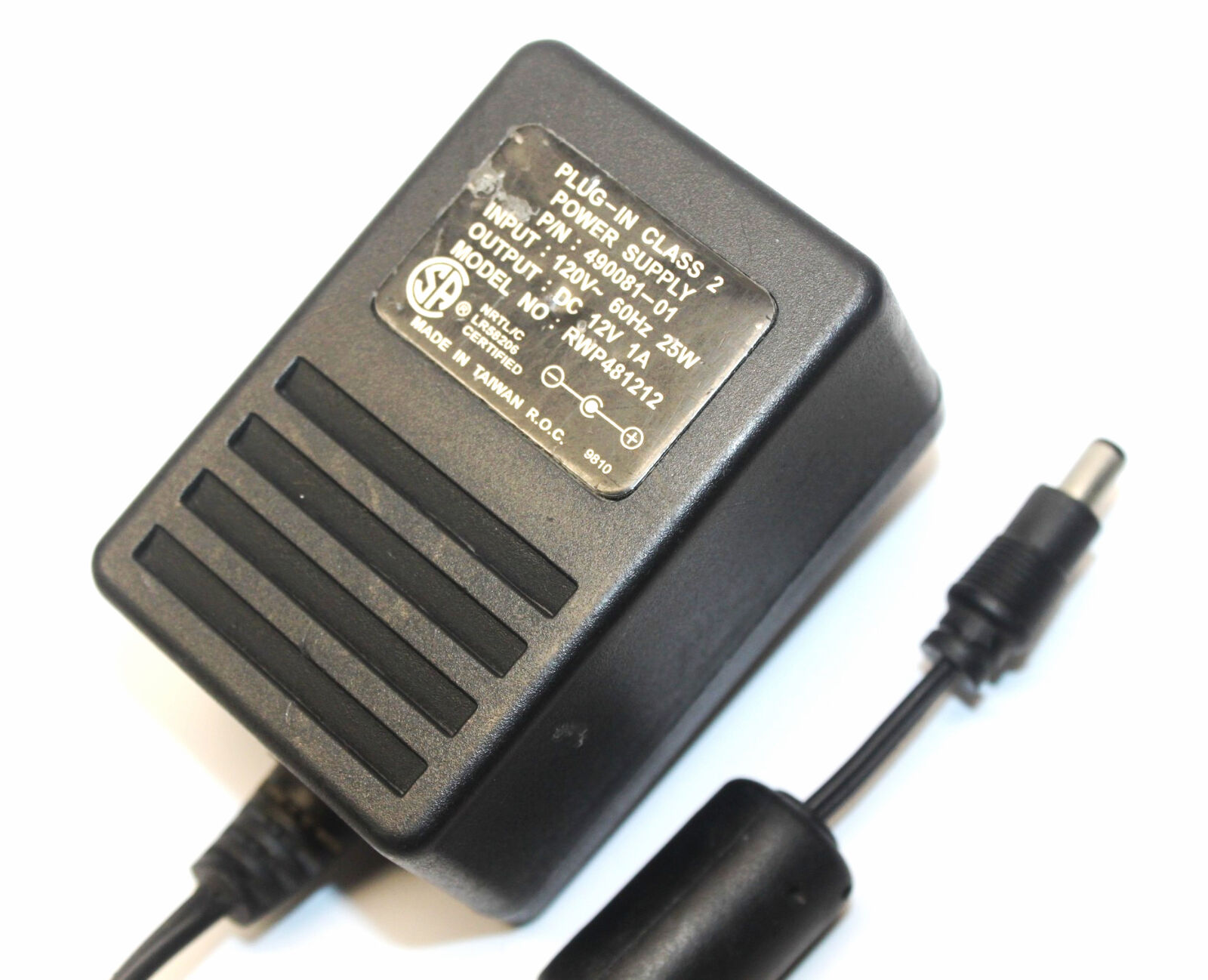 *Brand NEW*RWP481212 Plug-In Class 2 Transformer Output DC 12V 1A AC Adapter POWER Supply
