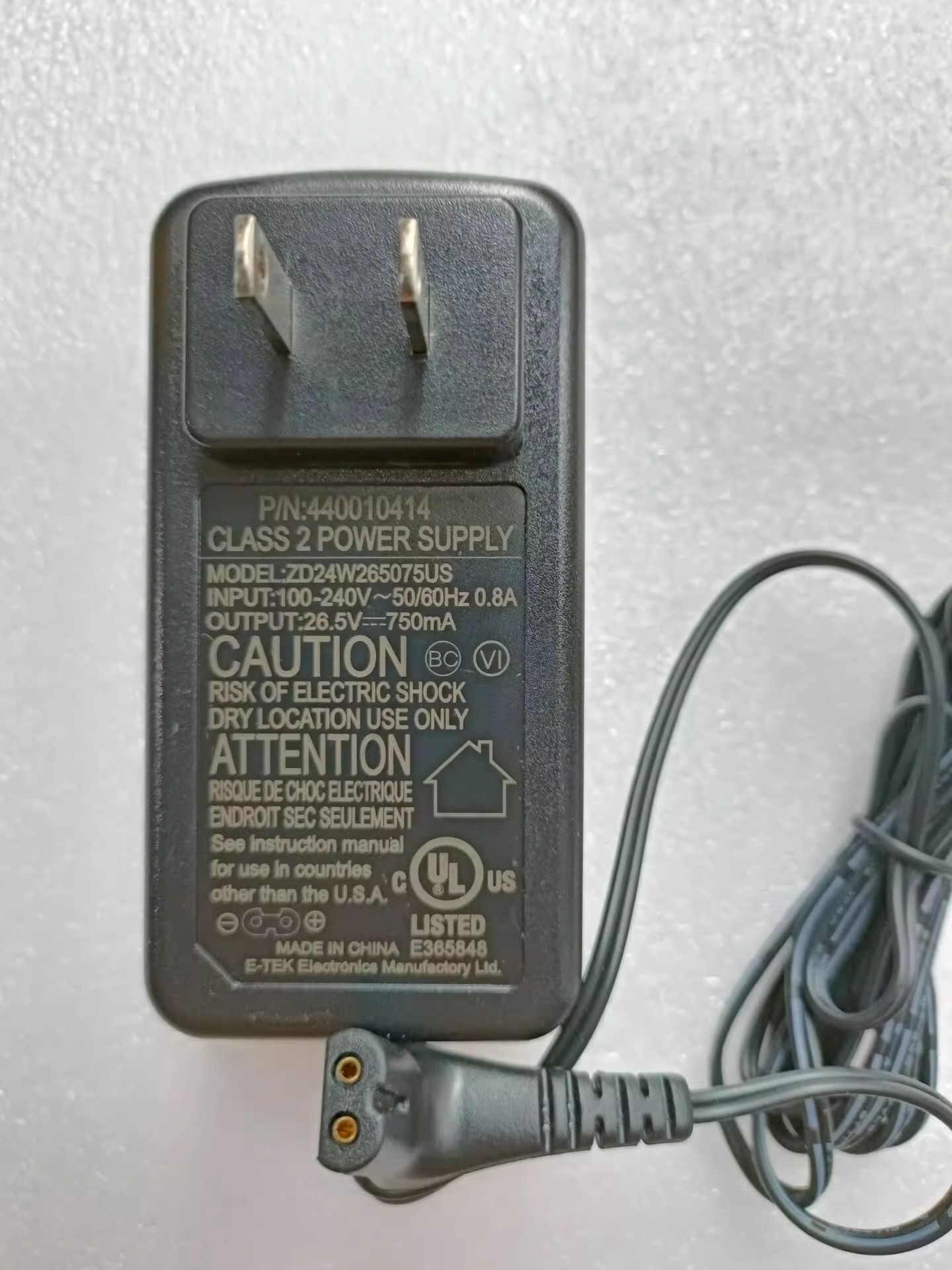 *Brand NEW*AC100-240V 50/60Hz 26.5V 750MA AC DC ADAPTHE Hoover ZD24W265075US POWER Supply