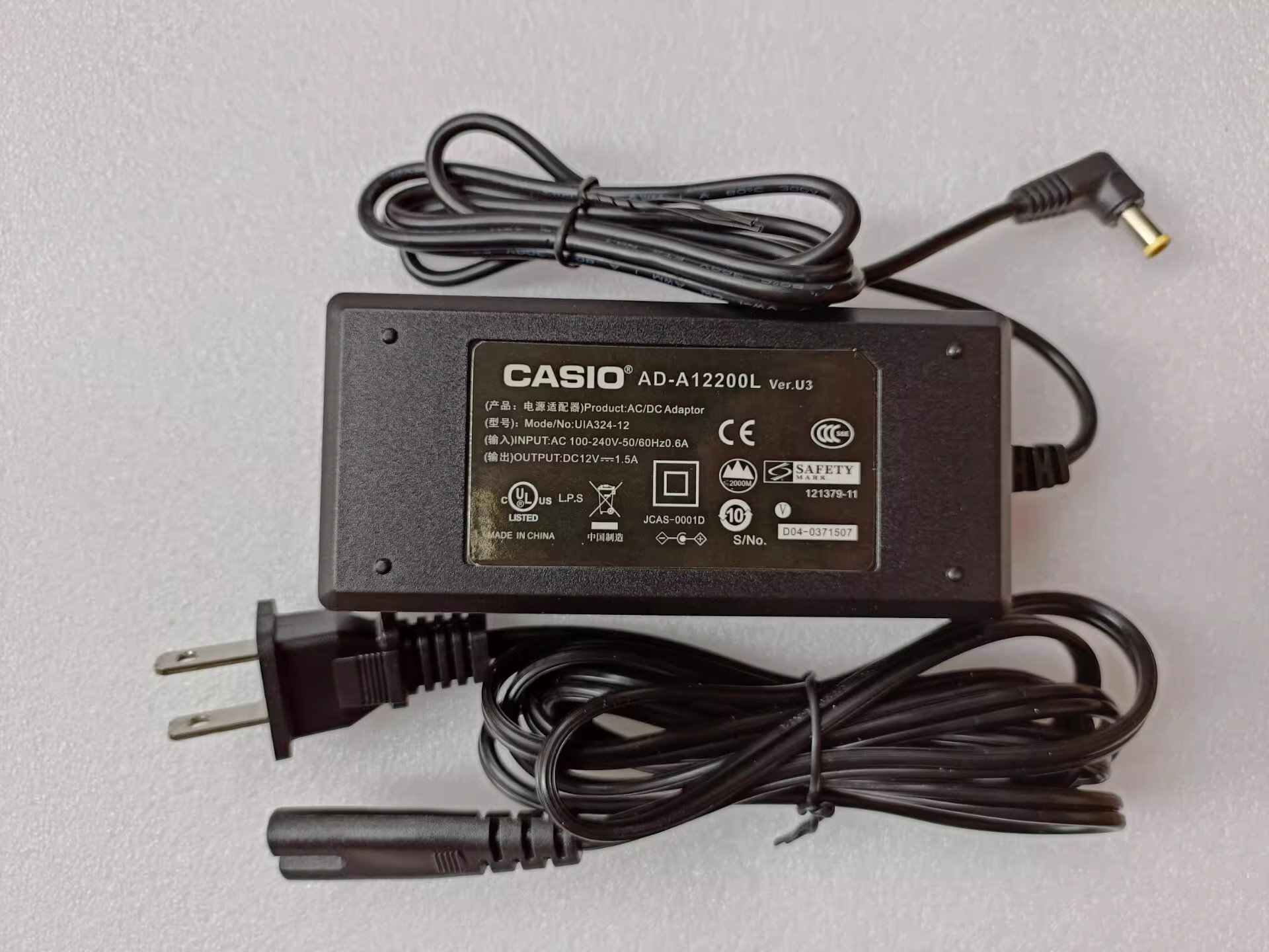 *Brand NEW* 12V 1.5A AC ADAPTER CASIO UIA324-12 PX-730 130 330 735 A100RD POWER Supply