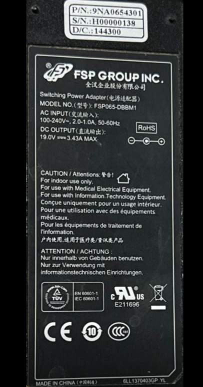 *Brand NEW* FSP 19.0V 3.43A AC DC ADAPTHE FSP065-DBBM1 IE12A POWER Supply